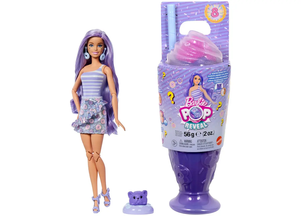 Barbie Pop Reveal Treat Series - Sweet Swirl Adventure Doll 1