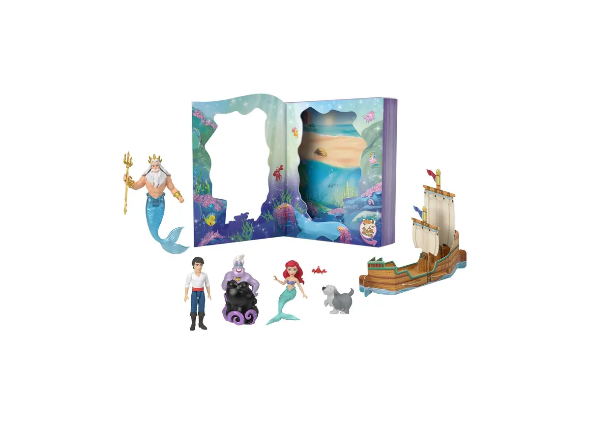 Disney Princess Ariel Mermaid 6-Figure Storybook Set 1