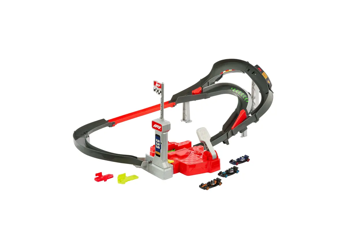 Hot Wheels 1:64 Racing Formula 1 Sprint Race Circuit Track Set With Die-Cast Cars 1