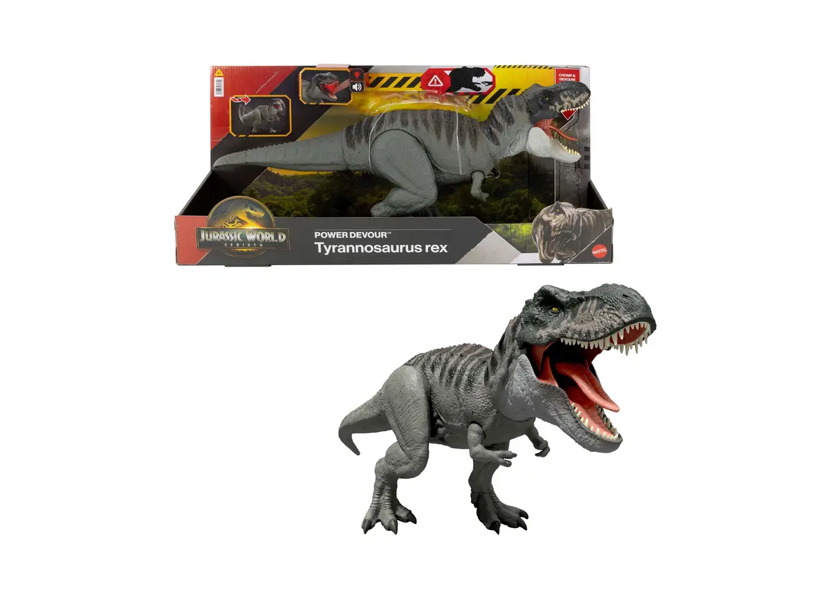 Jurassic World Rebirth Power Devour Tyrannosaurus Rex Dinosaur Figure 1