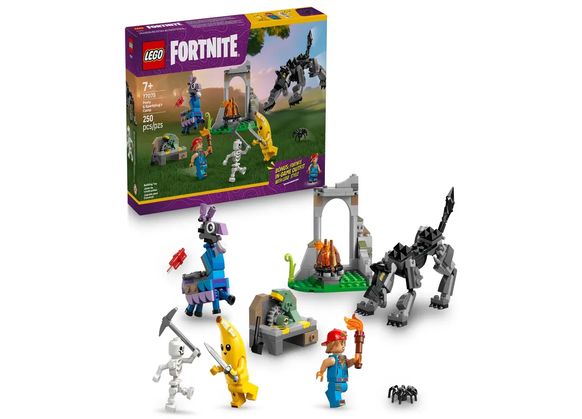 Lego Fortnite Peely Sparkplug Camp Construction Set 250 Pieces 1
