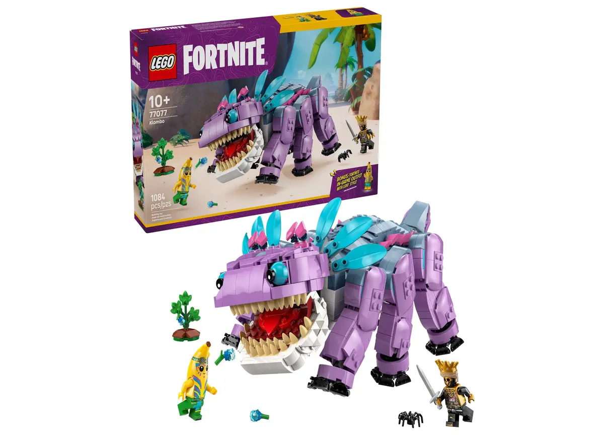 Lego Fortnite Klombo Dinosaur Toy Set 77077, 1084 Pieces 1