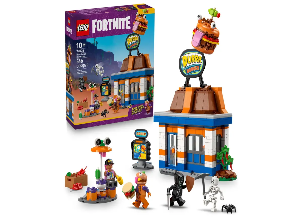 Lego Fortnite Durrr Burger Restaurant Building Set 546 Pieces - Kids Toy 77076 1
