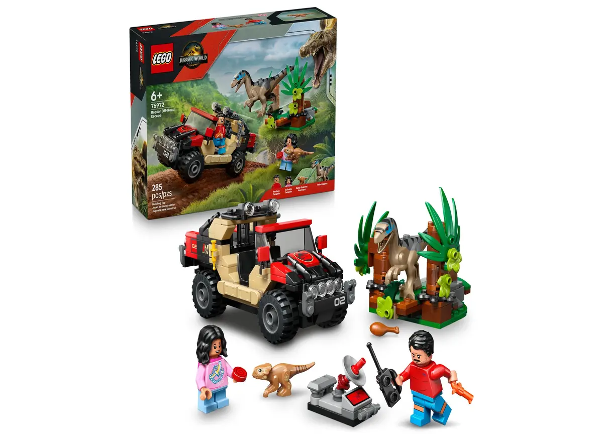 Lego Jurassic World Raptor Off-Road Escape 76972 – 285 Pieces 1