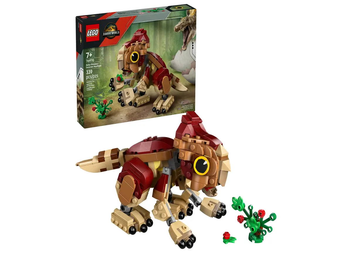 Lego Jurassic World Baby Dinosaur Dolores 76970 - Poseable Aquilops Model, 339 Pieces 1