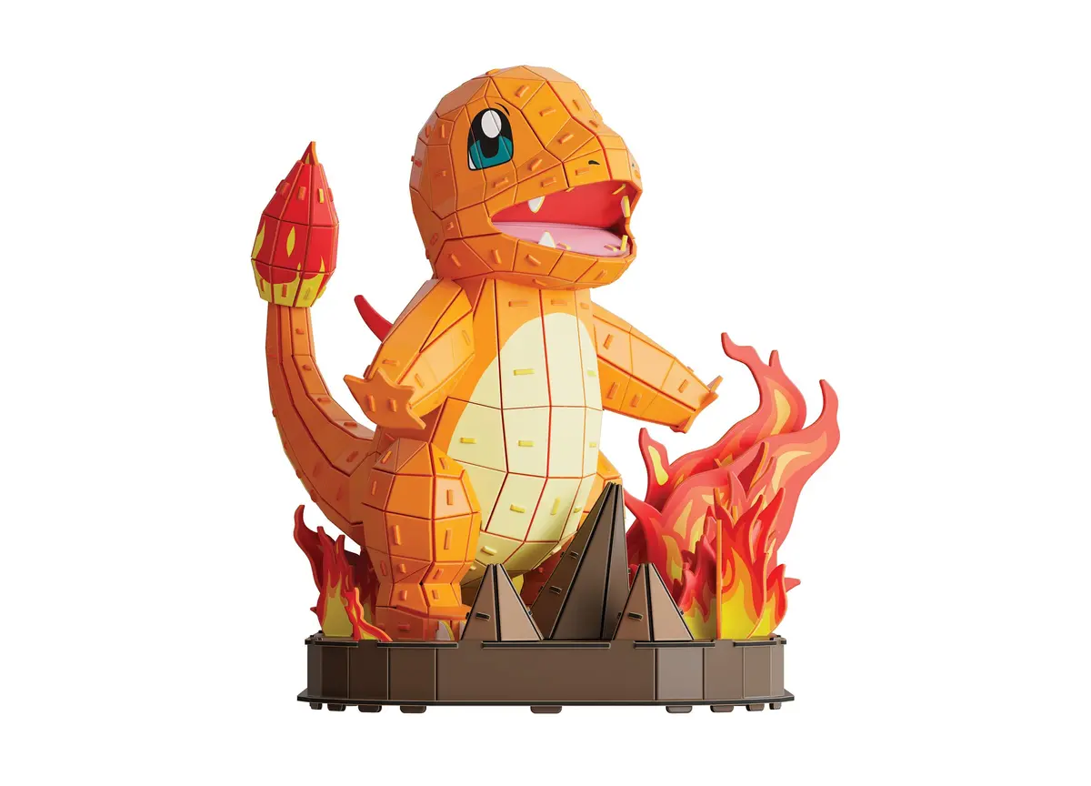 Pokémon Charmander 3D Model Kit - Kanto Starter Collection, 241 Pieces 1