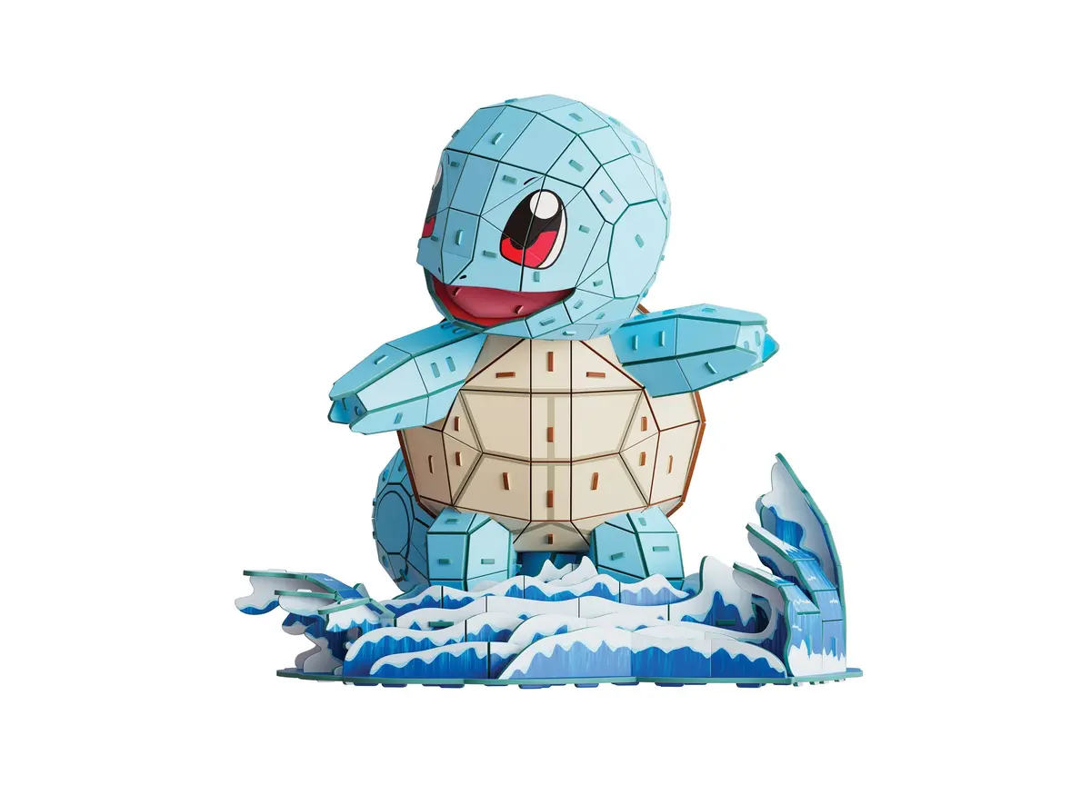 Pokémon Squirtle 3D Model Kit Kanto Starter Collection, 180-Pieces 1