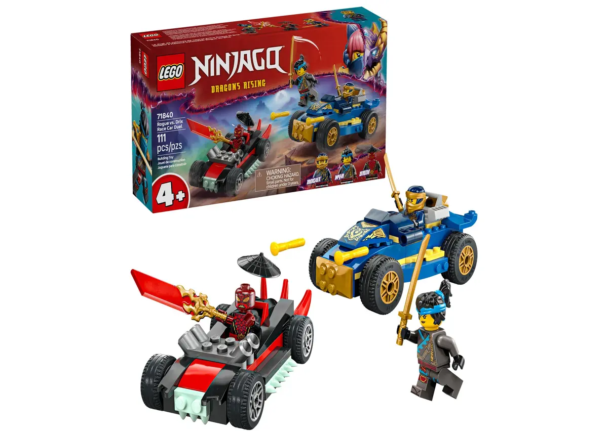 Lego Ninjago 111-Piece Rogue Vs. Drix Race Car Duel Set 71840 1