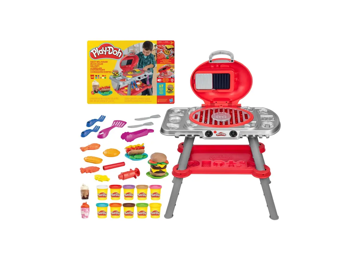 Play-Doh Sizzlin' Grill Bbq Playset With Sizzling Lights & Sounds 1