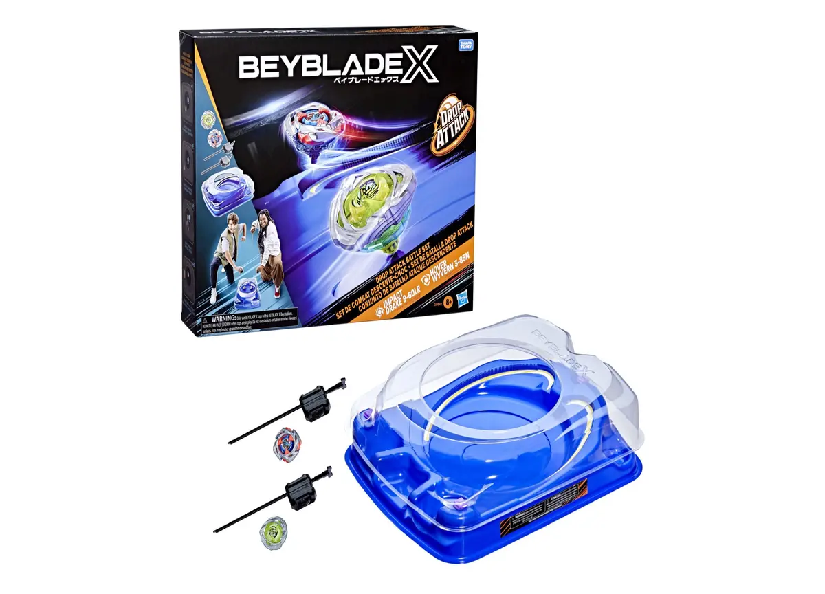 Beyblade X Drop Attack Battle Set With X-Celerator Rail 1