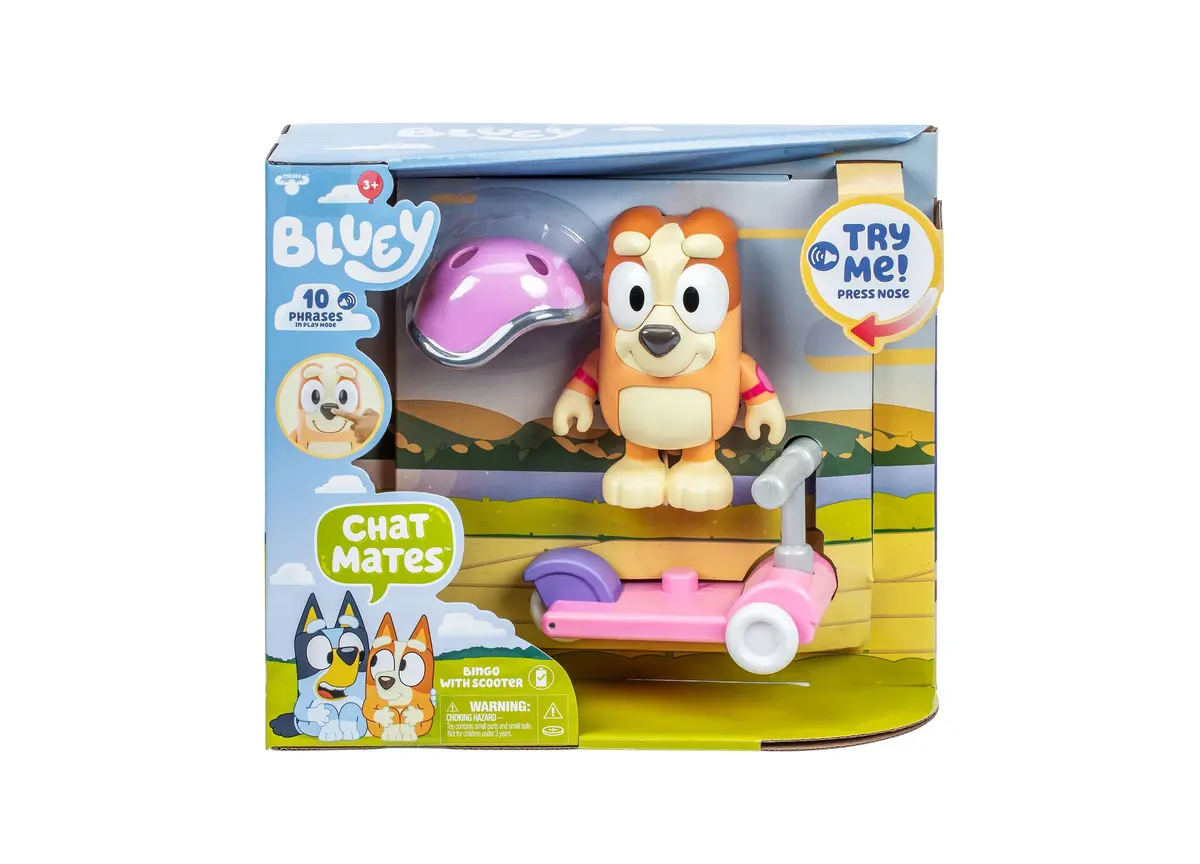 Bluey S13 Chat Mates Bingo Figure With Scooter Playset 1