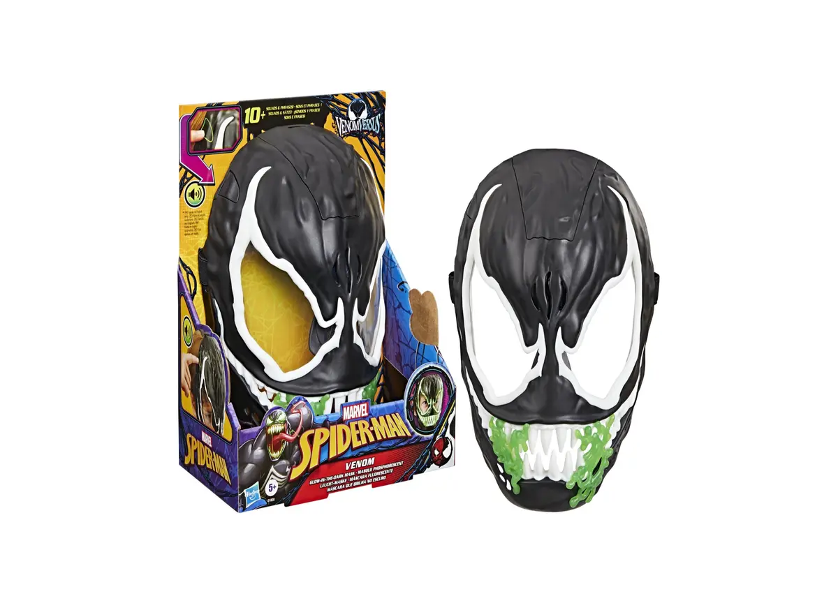 Spider-Man Marvel Venom Versus Mask - Glow-In-The-Dark Features 1