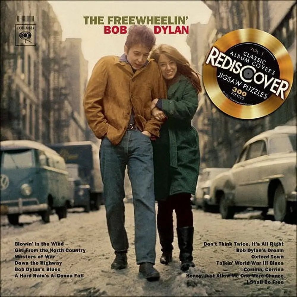 Imagination Games The Freewheelin' Bob Dylan 300-Piece Double-Sided Jigsaw Puzzle 1