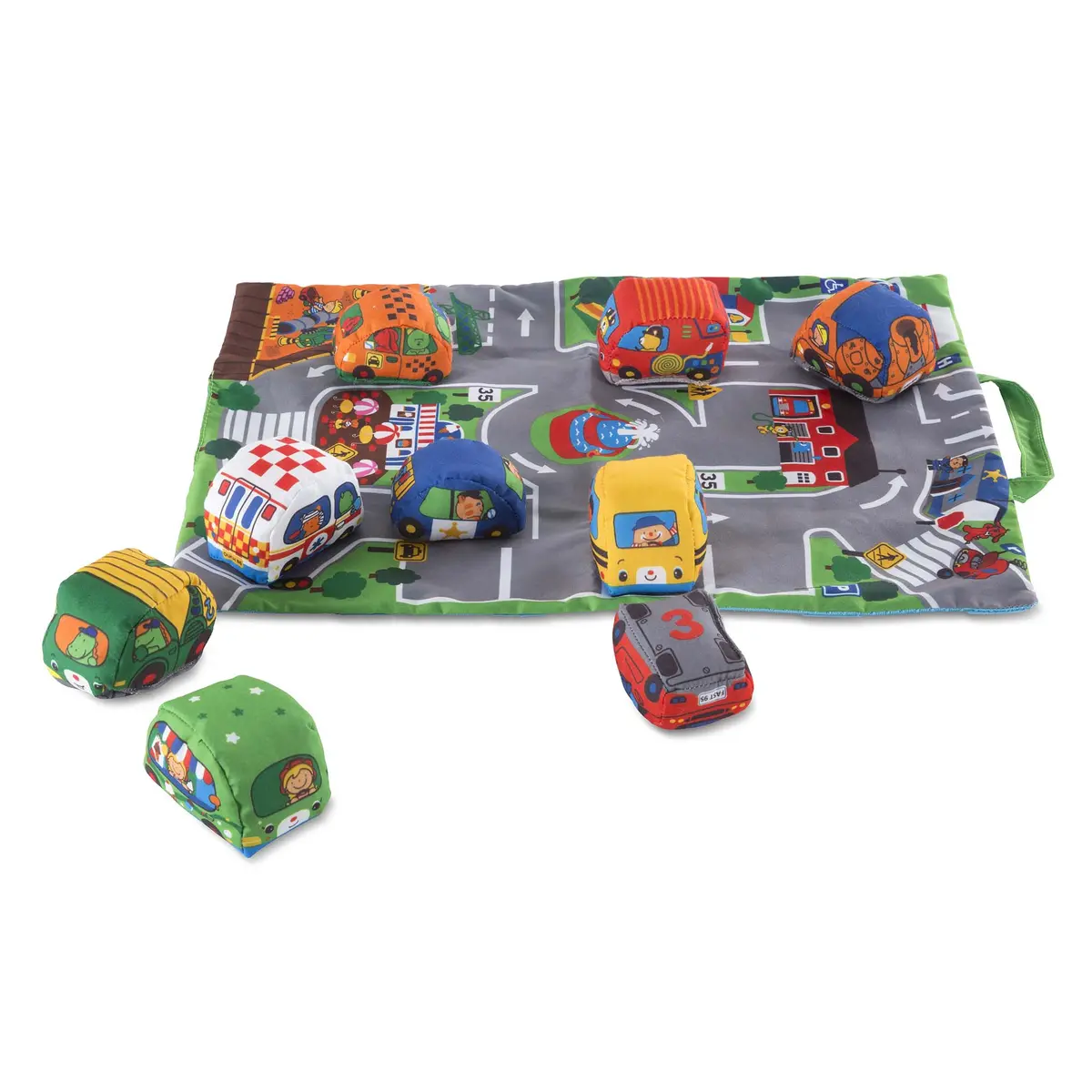 Melissa & Doug Take-Along Town Play Mat ‚Äì Interactive Travel Toy 1