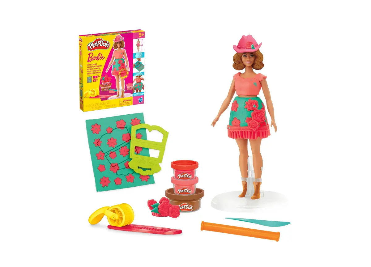 Play-Doh Barbie Florals And Fringe Fashion Designer Set 1