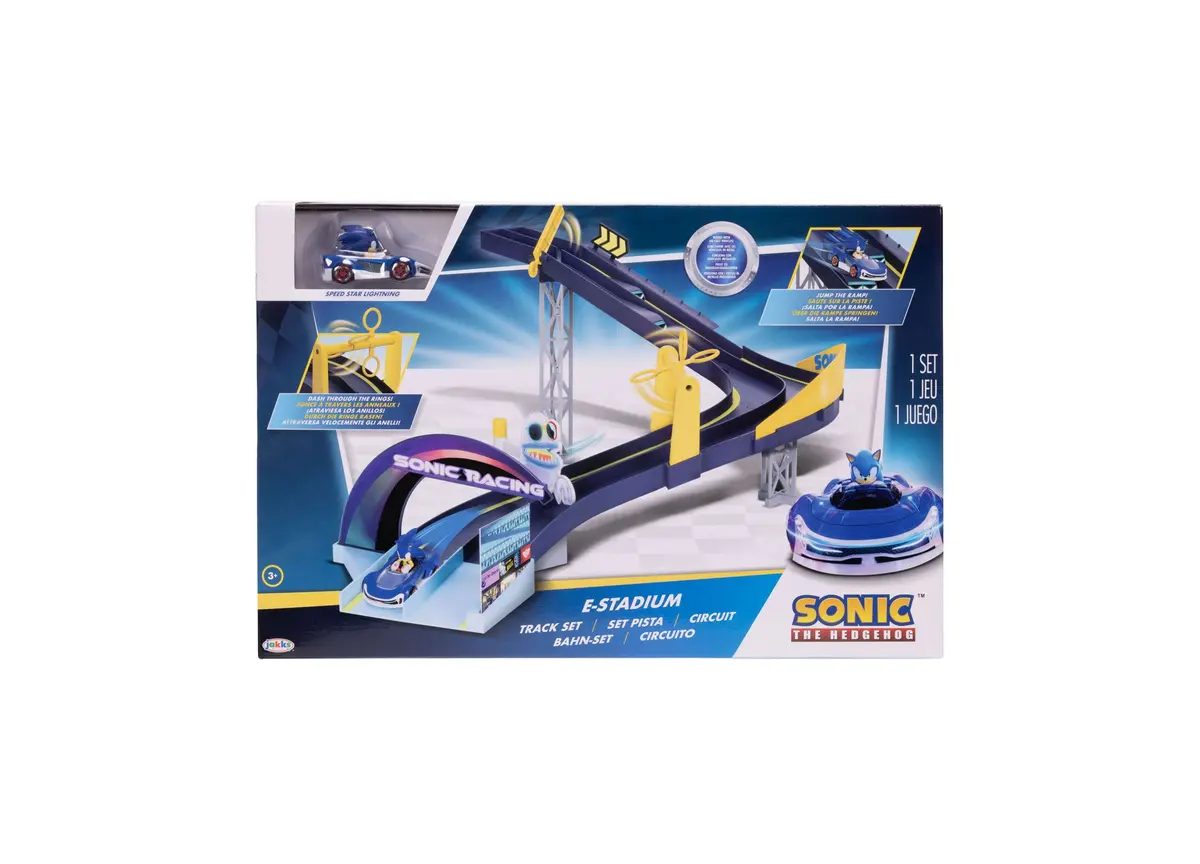 Sonic E-Stadium 1:64 Scale Die-Cast Racing Track Set 1