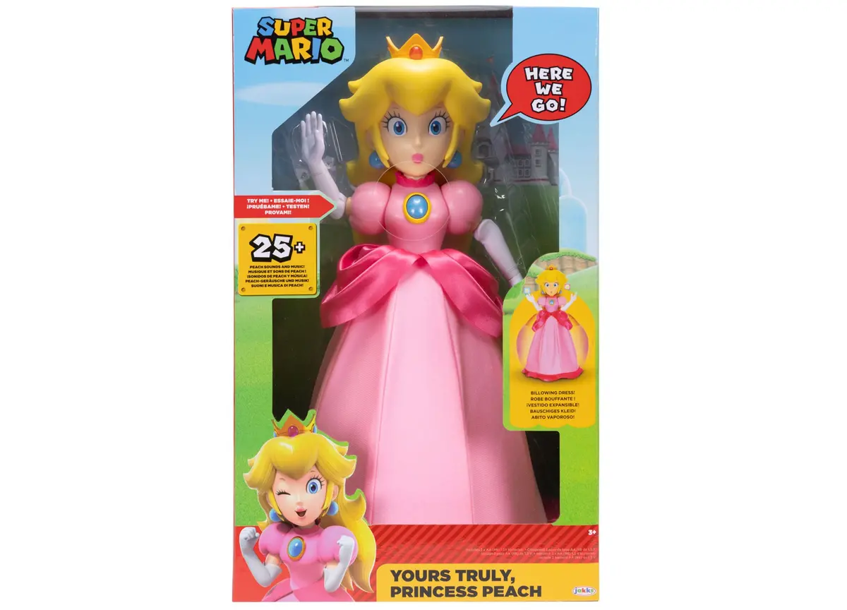 Jakks Pacific Super Mario - Princess Peach Interactive Figure 1