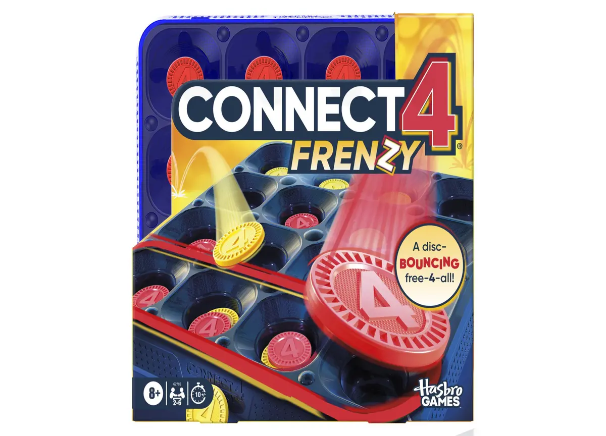 Hasbro Gaming Connect 4 Frenzy Fast-Paced Disc-Bouncing Board Game 1