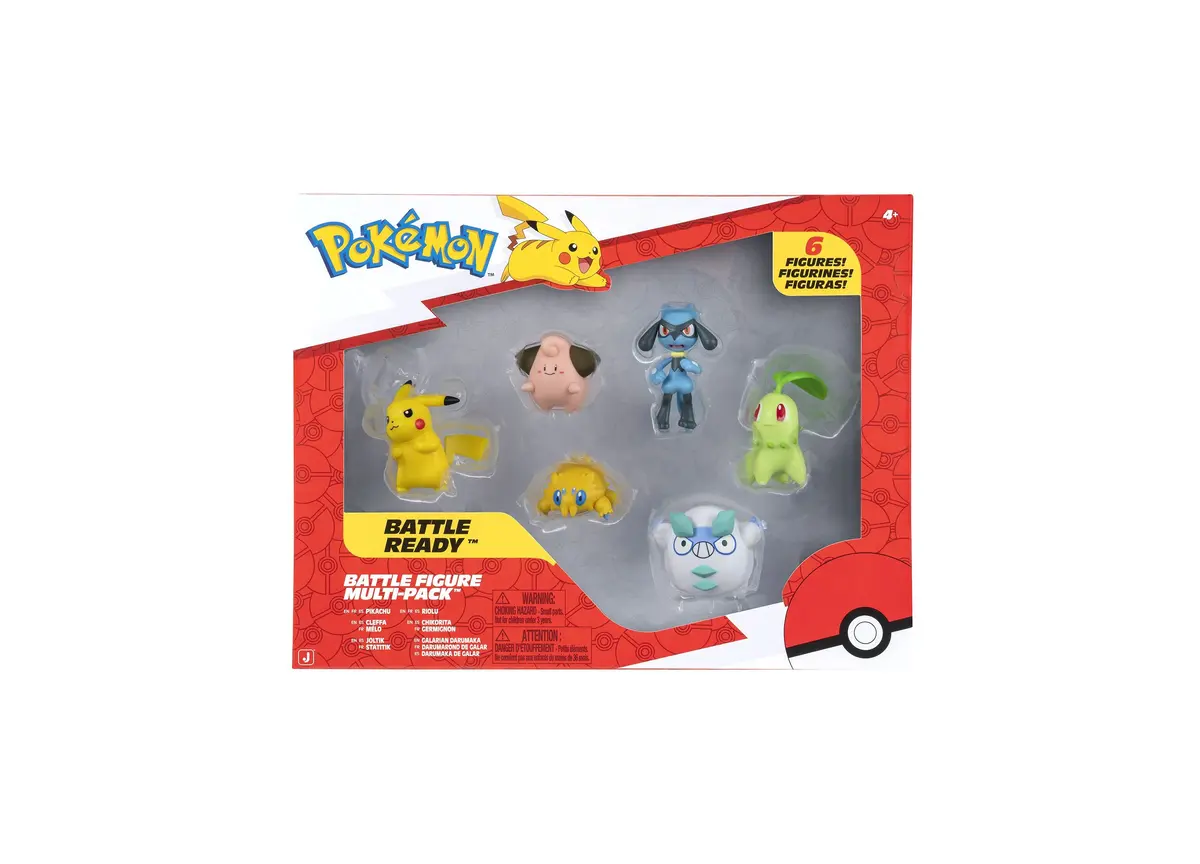 Pokémon Battle Figures 6-Pack Dynamic 2-Inch Collectibles - Pikachu & Friends 1