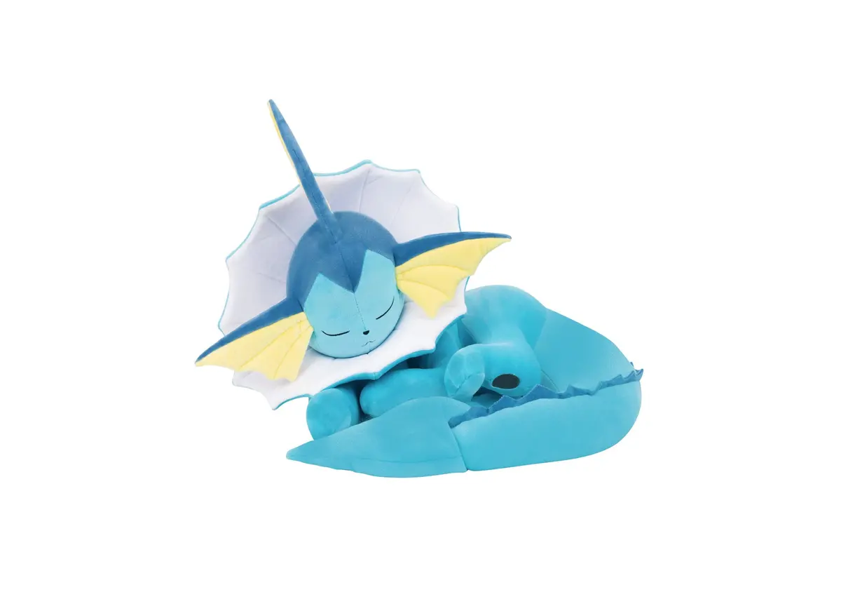 Jazwares Pokémon Sleeping Vaporeon 18-Inch Plush Toy 1