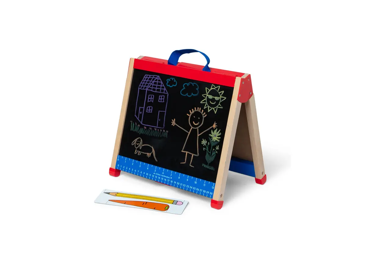 Melissa & Doug Take-Along Double-Sided Activity Easel With Accessories 1