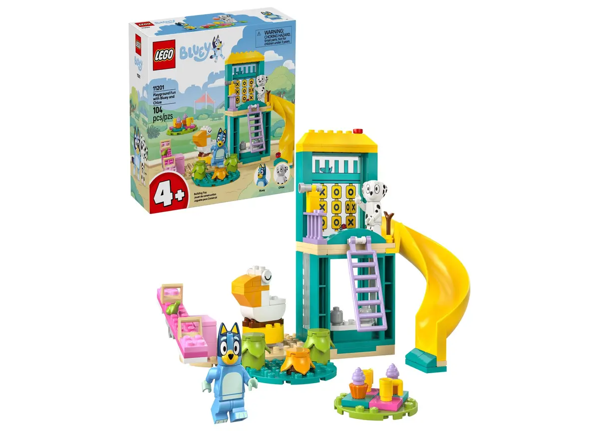 Lego Bluey 104-Piece Playground Fun Set With Bluey And Chloe 1