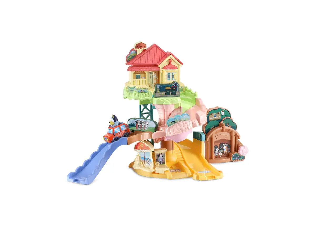 Vtech Bluey Road Trip Interactive Playset - Dj Bluey Edition 1