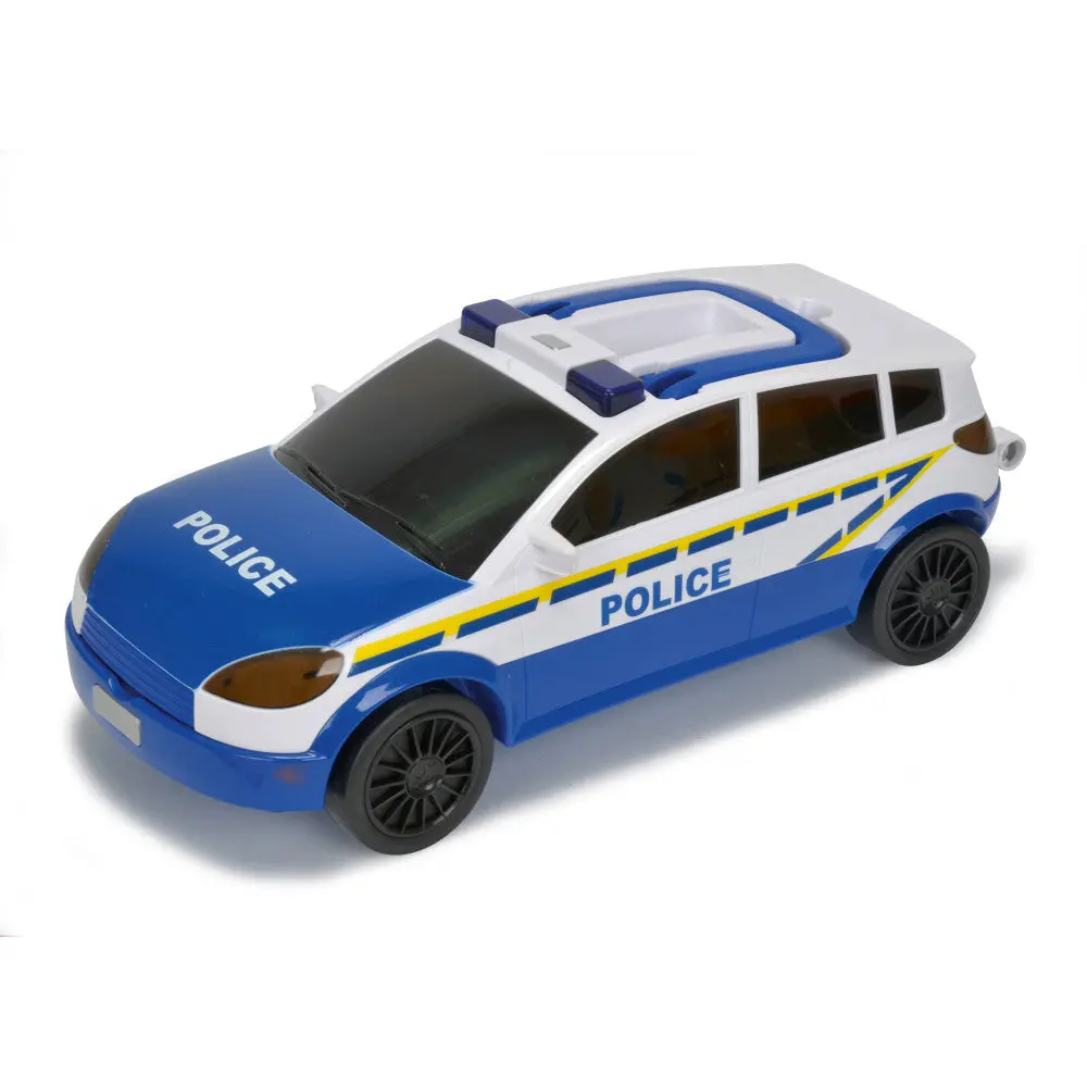 Majorette 18" Police Theme Light & Sound Die-Cast Vehicle Storage Case 1
