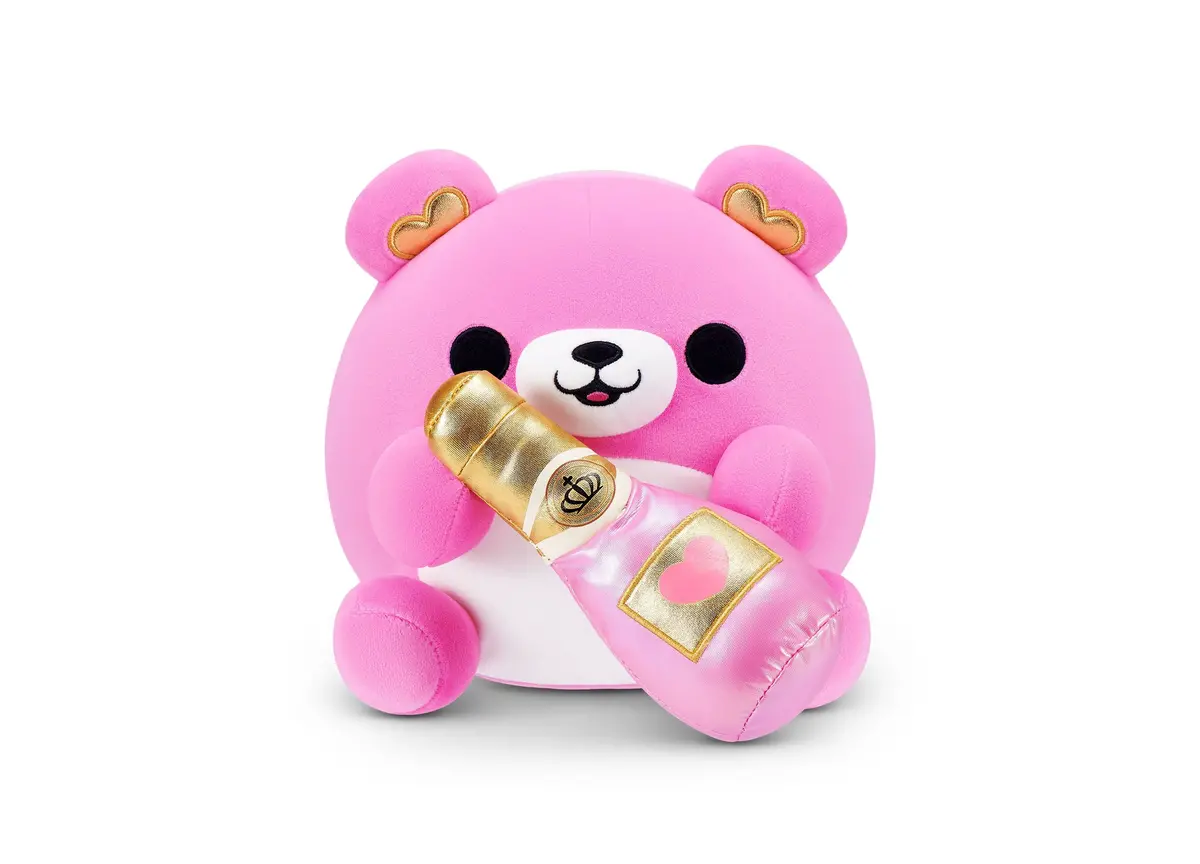 Zuru Snackles S2 Valentine 8 Inch Bear - Multicolor With Champagne Plush 1