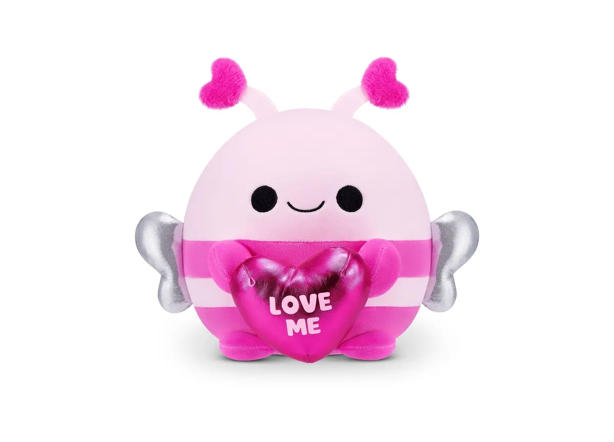 Zuru Snackles Series 2 Valentine 8 Inch Plush Bumblebee With Heart-Shaped Accessory 1