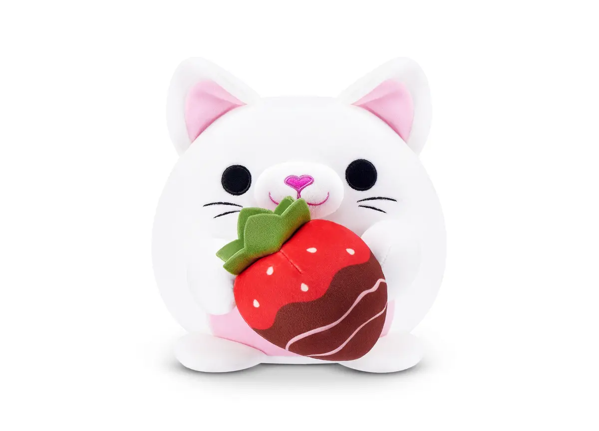 Zuru Snackles S2 Valentine 8" Cuddly Kitten With Strawberry Chocolate 1