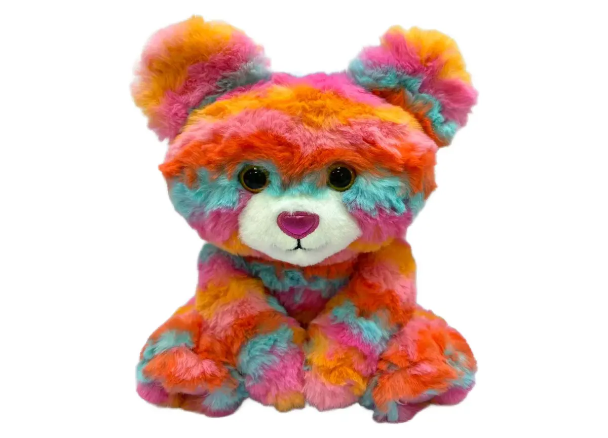 Cuddly Companions 14 Inch Striped Passion Bear Valentine's Plush - Red & White 1