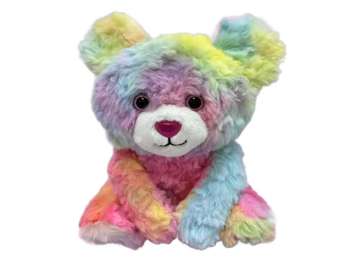 Wild Hippo Tie-Dye Passion Bear 14 Inch Plush - Multicolor 1