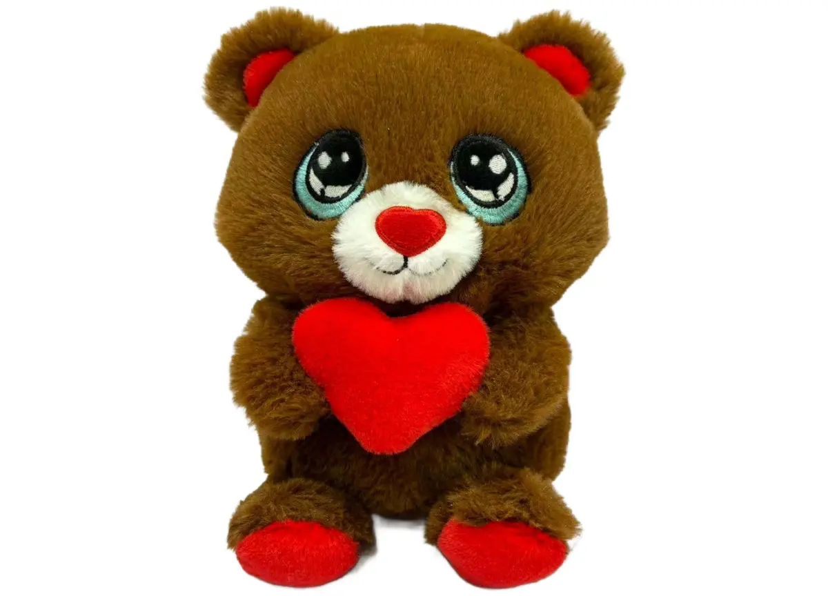 Cuddle Pals Brown Wild Hippo Valentine's Plush - A Cuddly Gift 1