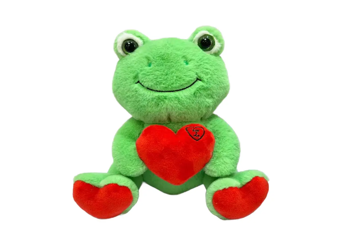 Wild Hippo Hoppy Hearthrobs Valentine's Frog Plush Toy 1