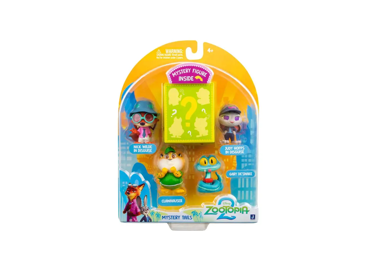 Disney Zootopia 2 Animated Mystery Tails 2 Inch Collectible Figures 5-Pack 1