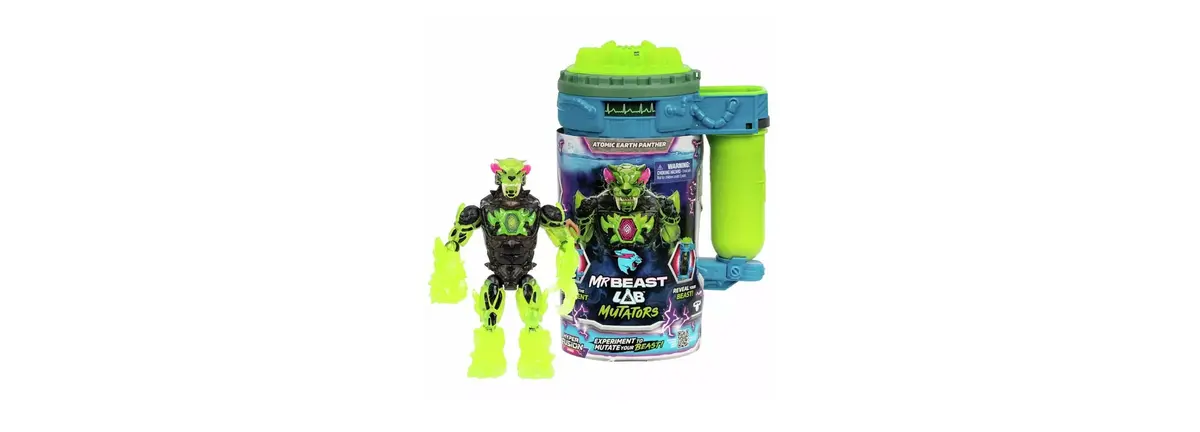 Mrbeast Lab Mutation Chamber 5.5 Inch Action Figure - Rock Panther 1