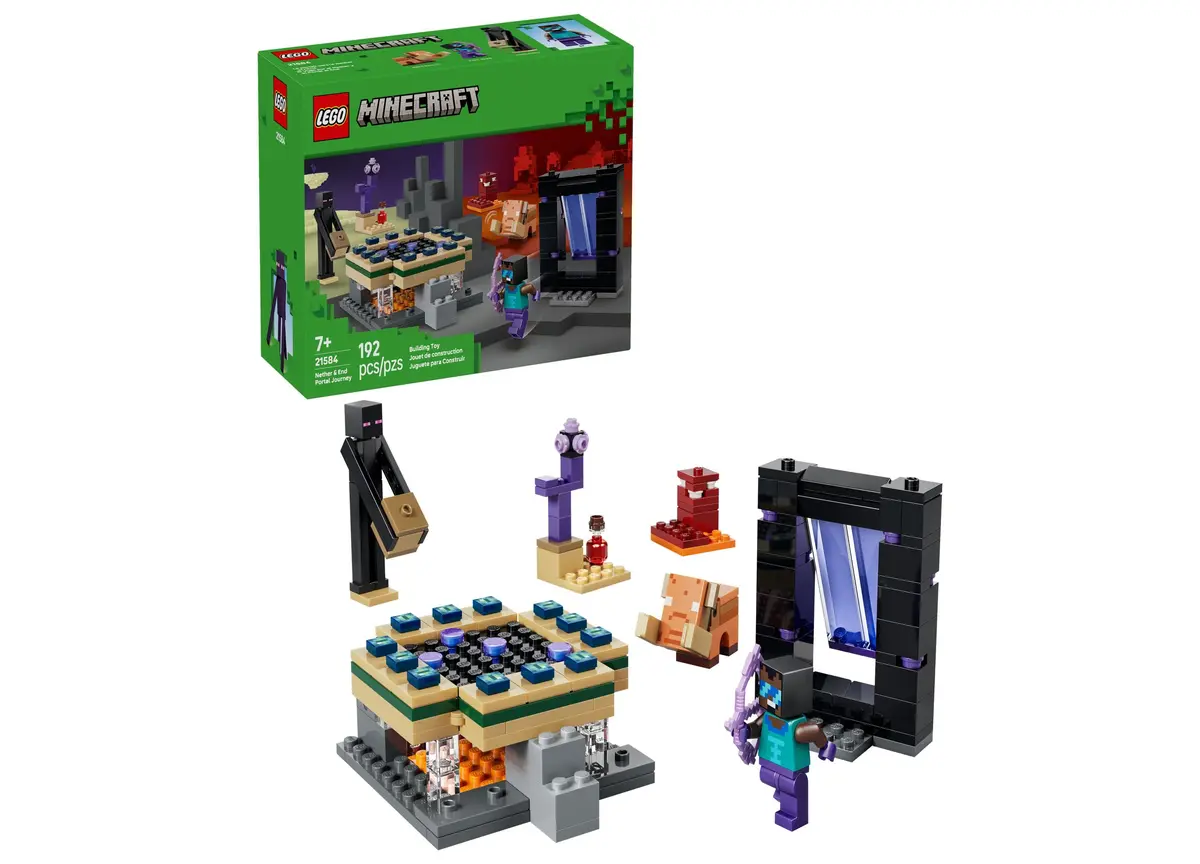 Lego Minecraft Nether End Portal Adventure Set 21584 - 192 Pieces 1