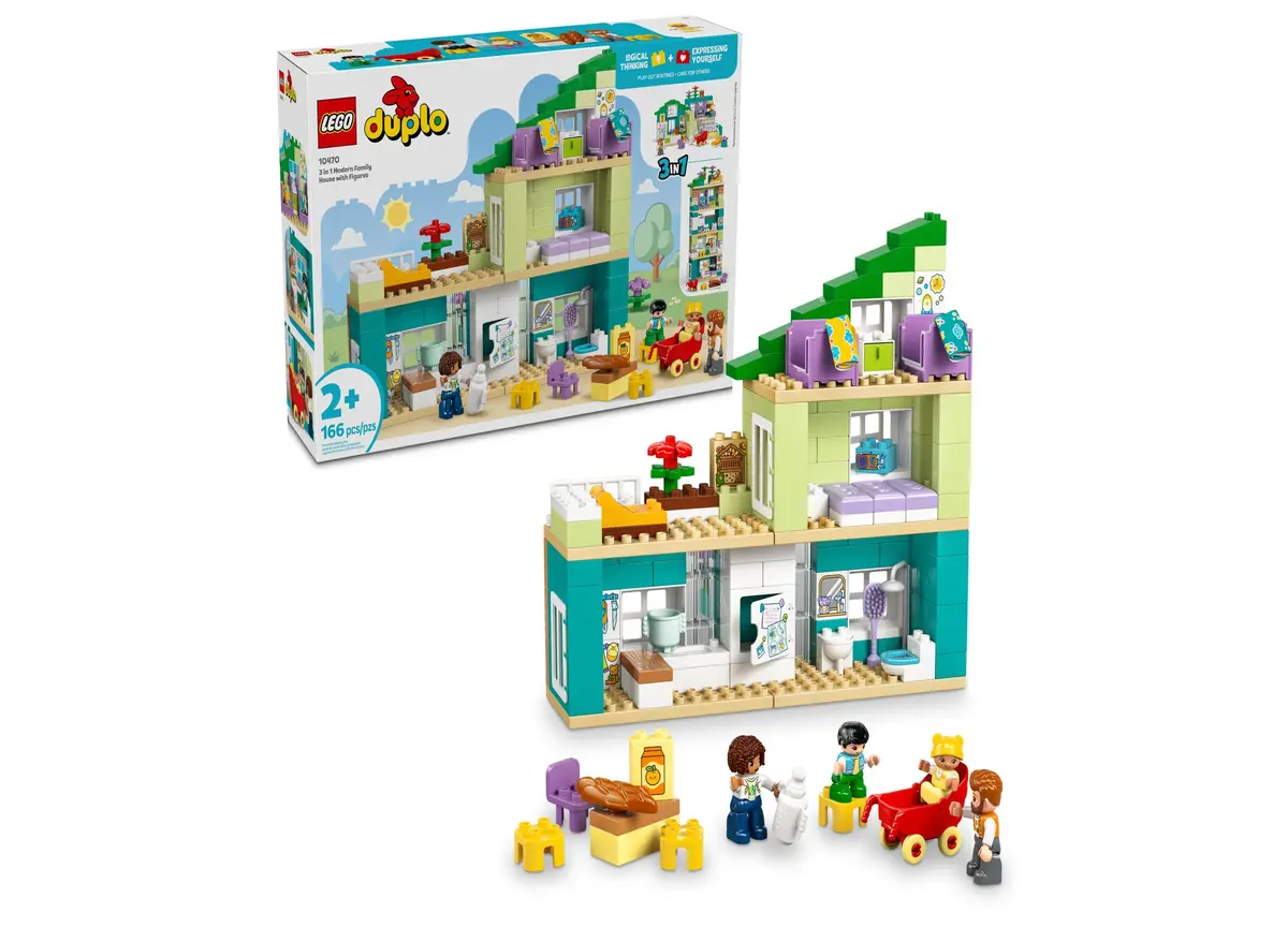 Lego Duplo Town Modern Family House 3-In-1 Building Kit, 166 Pieces 1