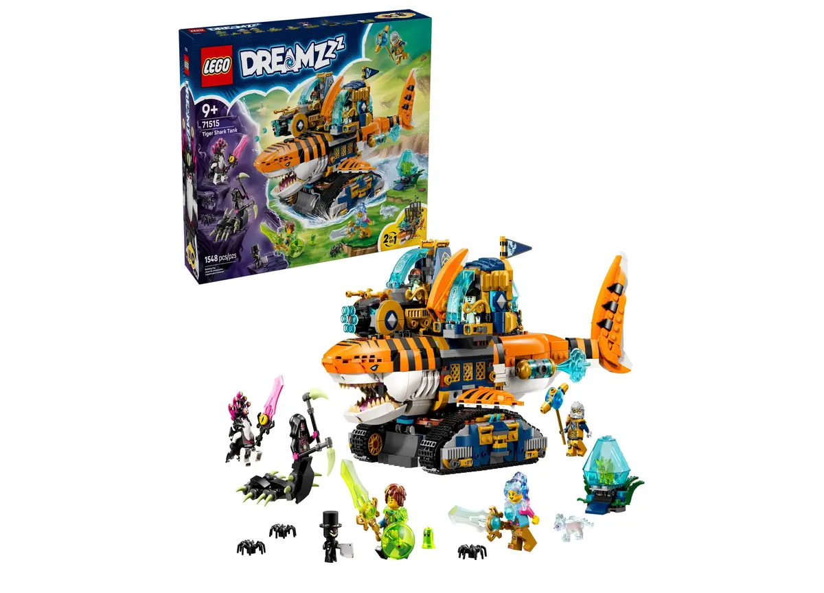 Lego Dreamzzz Tiger Shark Tank Interchangeable Building Set 1548 Pieces 1