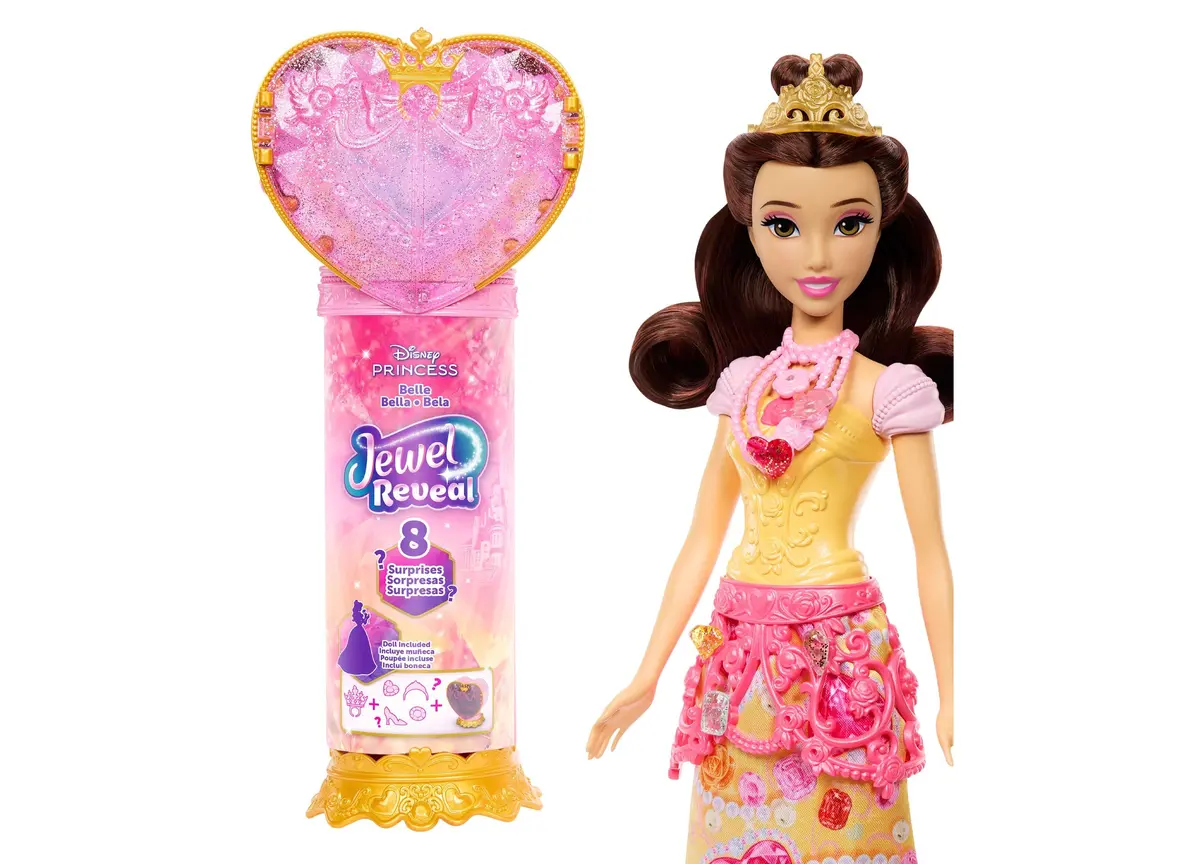 Disney Princess - Jewel Reveal Surprise Belle Fashion Doll 1