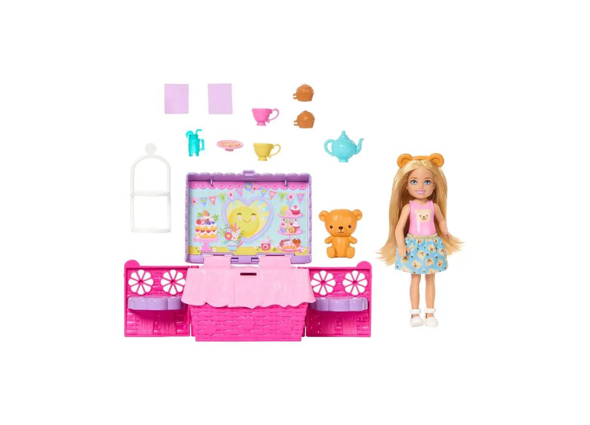 Barbie Club Chelsea Tea Party Playset - Colorful Pop-Up Fun 1
