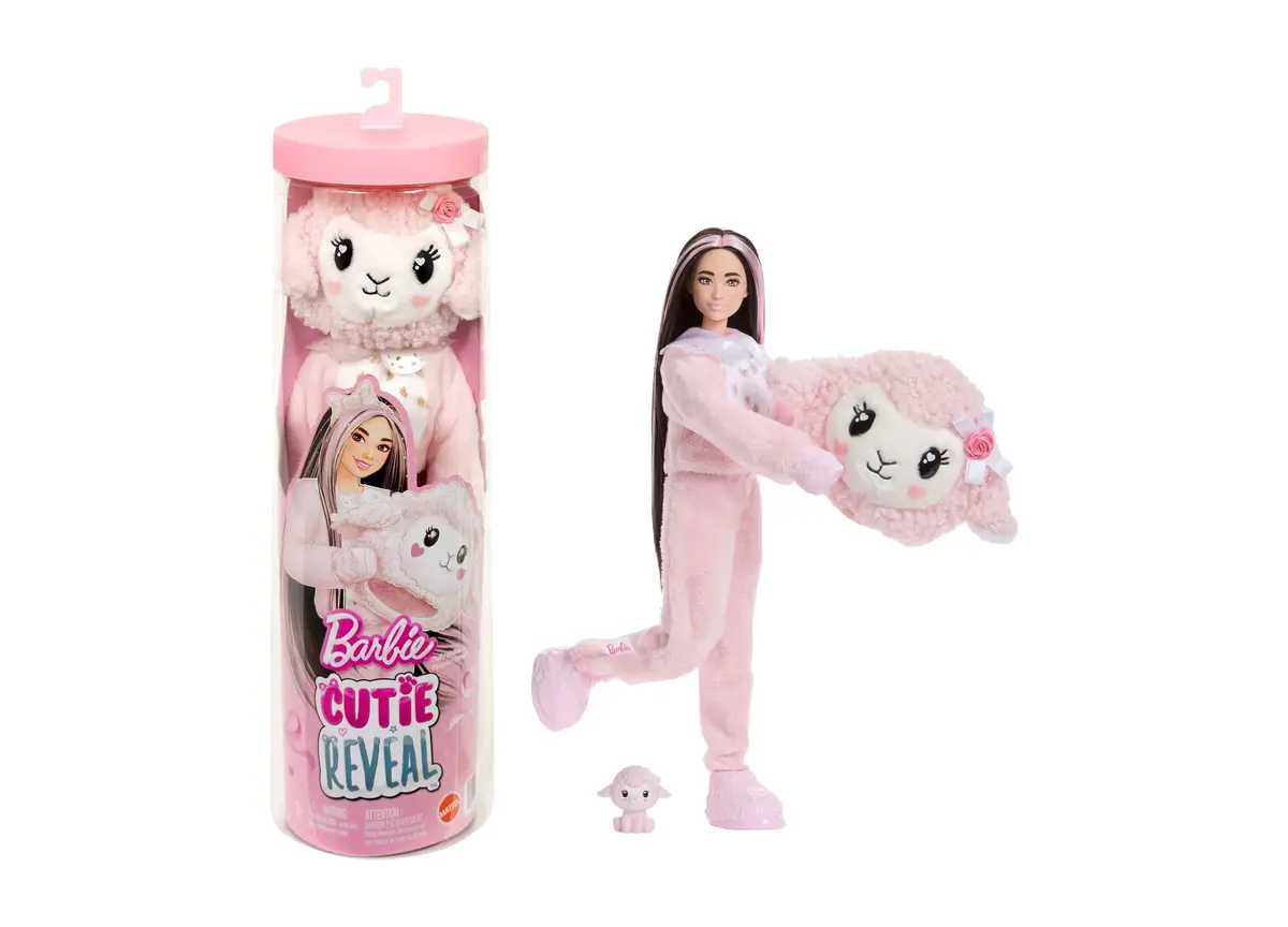 Barbie Cutie Reveal Cuddly Series Doll - Plush Animal Costumes 1