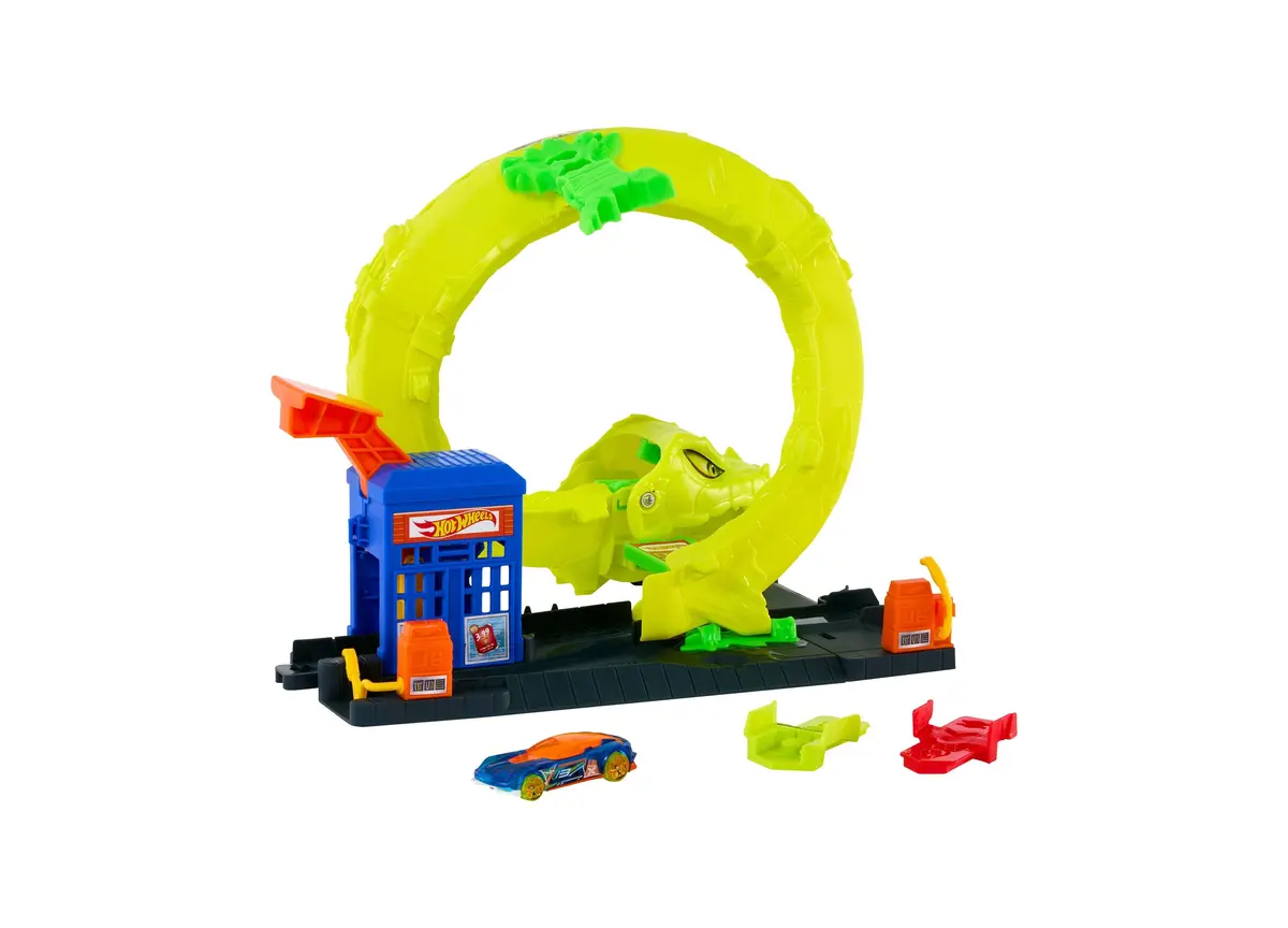 Hot Wheels Snake Spiral Attack Playset - Exciting Racing Action 1