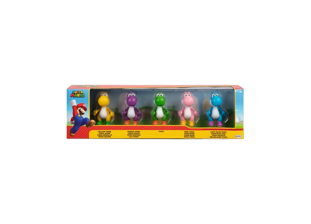 Super Mario Yoshi Multipack 5-Inch Collectible Figure Set 1