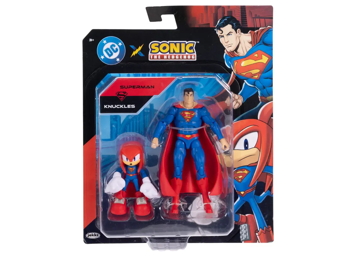 Sega Dc Comics Sonic & Superman Action Figures - Ultimate Hero Pack 1