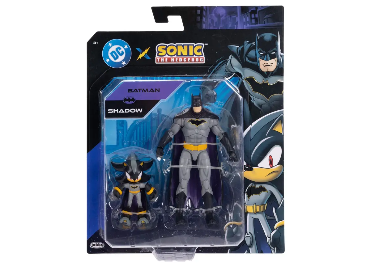 Sega Dc Comics Sonic & Batman 6-Inch Action Figures - Shadow & Batman Duo 1