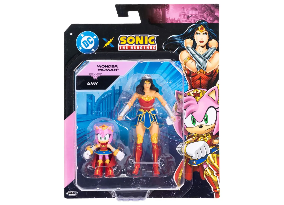 Sega Dc Comics Sonic & Wonder Woman 6 Inch Action Figures - Dual Pack 1