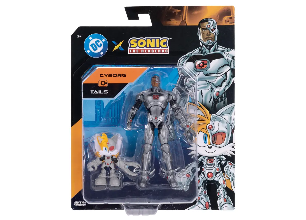 Sonic The Hedgehog Deluxe Action Figures - Tails & Cyborg 6 Inch Collectibles 1