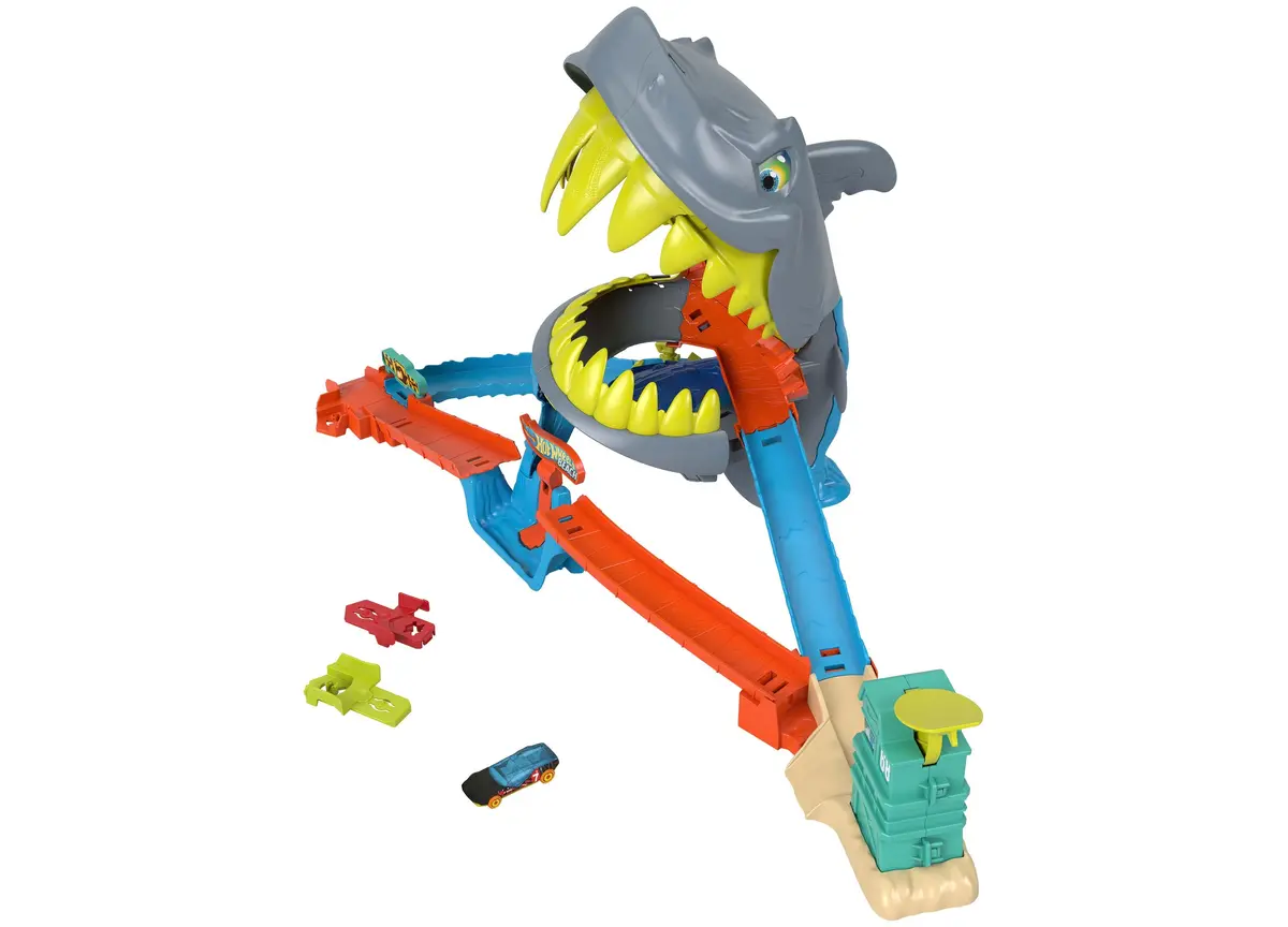 Hot Wheels City Shark Chomp Beach Playset 1